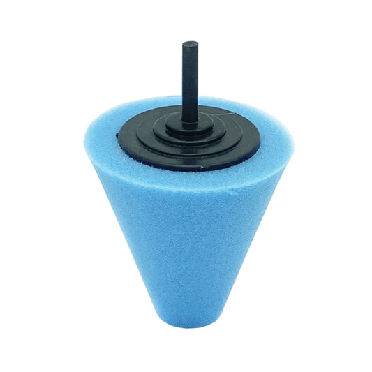 Car Cone 3 inch Polishing Sponge Waxing Sponge Wheel(Blue) - In Car by buy2fix | Online Shopping UK | buy2fix