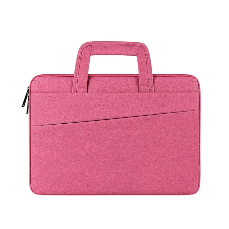 ST03 Waterproof Laptop Storage Bag Briefcase Multi-compartment Laptop Sleeve, Size: 13.3 inches(Rose Pink) - 13.3 inch by buy2fix | Online Shopping UK | buy2fix