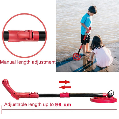 MD3006 Metal Detector Outdoor Treasure Hunter Toys Children Science Detector(Red) - Consumer Electronics by buy2fix | Online Shopping UK | buy2fix