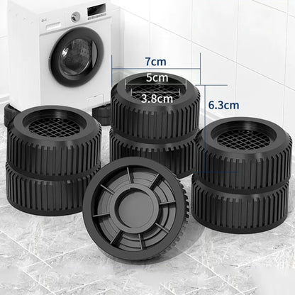 4pcs Double-layer JDY-H Washing Machine Shock-absorbing Floor Mat Furniture Non-slip Heightening Bracket - Washing Machines & Parts by buy2fix | Online Shopping UK | buy2fix