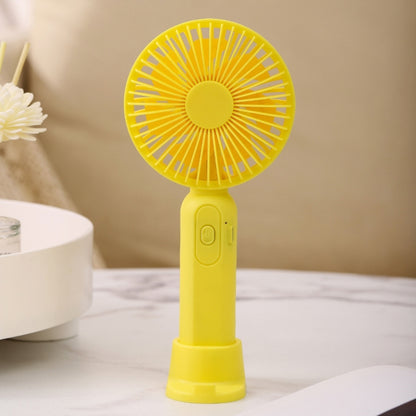 M9 Handheld Mini Fan Outdoor USB Charging Desktop Fan 800mAh(Yellow) - Consumer Electronics by buy2fix | Online Shopping UK | buy2fix