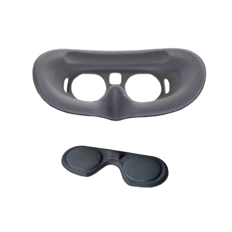 For DJI Goggles 2 Foam Padding Sponge Eye Pad Mask With Lens Cover Gray - Consumer Electronics by buy2fix | Online Shopping UK | buy2fix