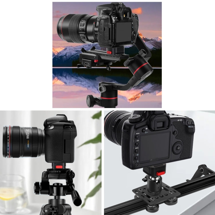 Z049 Quartet Mini Quick Release Plate Clamp for DSLR Camera Camcorder Tripod Monopod - Quick Release Plate by buy2fix | Online Shopping UK | buy2fix