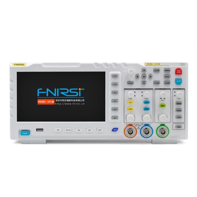FNIRSI 1014D +P4100 Probe 2 in 1 Dual-channel 100M Bandwidth Digital Oscilloscope 1GS Sampling Signal Generator, US Plug -  by FNIRSI | Online Shopping UK | buy2fix