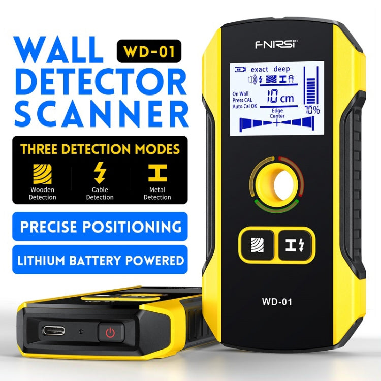 FNIRSI WD-01 Multifunctional Load-Bearing Wall Wire Metal Detector Dark Line Scanner -  by FNIRSI | Online Shopping UK | buy2fix