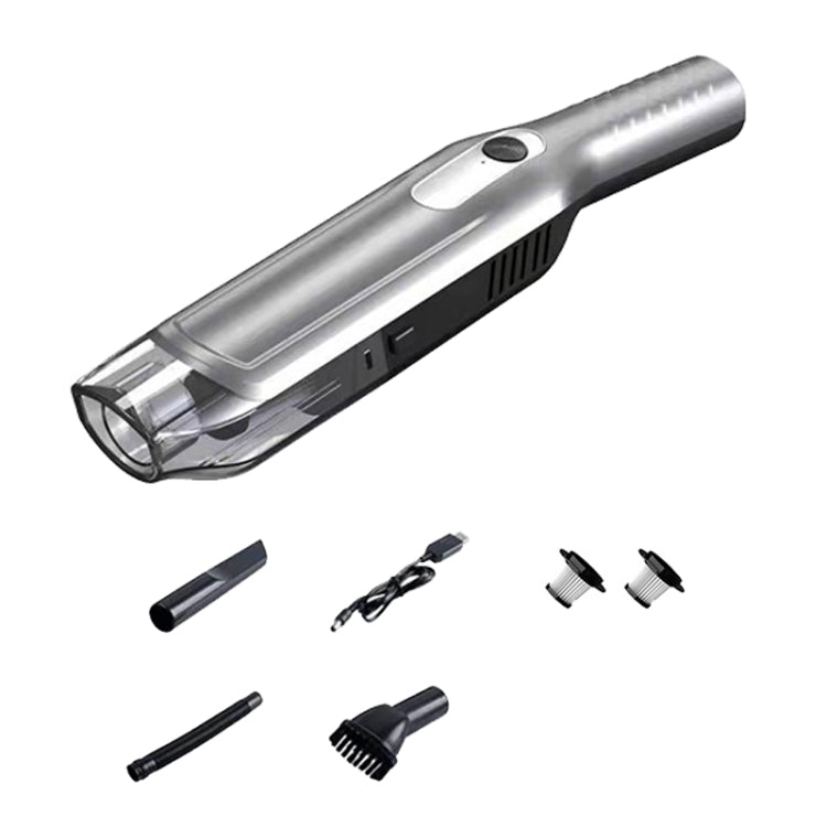 YX3560 Handheld Small Straight Handle Car Wireless Vacuum Cleaner, Style: Upgrade (Silver) -  by buy2fix | Online Shopping UK | buy2fix