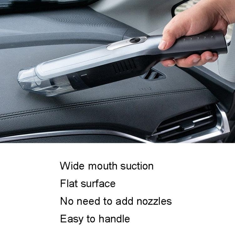 YX3560 Handheld Small Straight Handle Car Wireless Vacuum Cleaner, Style: Luxury (Silver) -  by buy2fix | Online Shopping UK | buy2fix