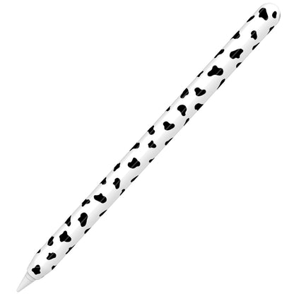 For Apple Pencil 2 AhaStyle PT65CW Silicone Pen Case Milk Cow Patterned Stylus Case(Black) - Pencil Accessories by AhaStyle | Online Shopping UK | buy2fix