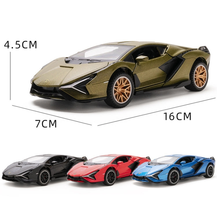 1:32 Simulation Sound Light Children Alloy Sports Car Model Boy Car Toy(Black) - Model Toys by buy2fix | Online Shopping UK | buy2fix