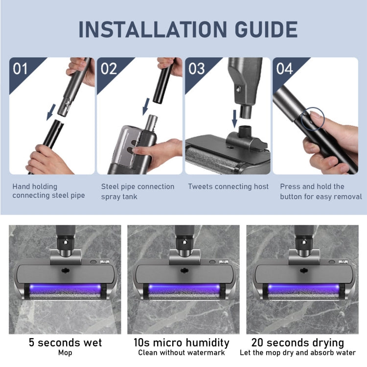 XM001 Smart Wireless Electric Vacuum Cleaner Sweeping and Mopping Integrated Floor Washer, Spec: 3800pa White - Handheld Cleaner & Mops by buy2fix | Online Shopping UK | buy2fix