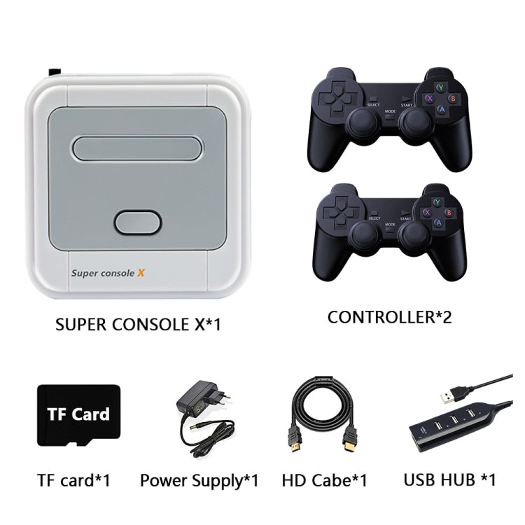 Super Console X 256G 50000+ Games Wireless 4K HD 3D Double Game Console Box, EU Plug - Pocket Console by buy2fix | Online Shopping UK | buy2fix