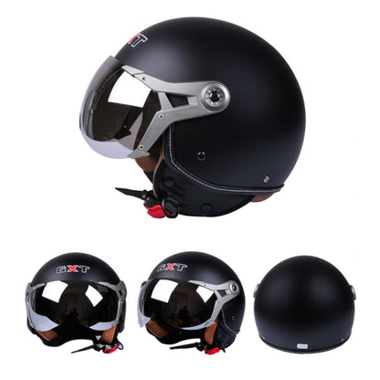 GXT Electric Vehicle Half Cover Helmet Four Seasons Retro Helmet, Size: L(Cement Gray) - Helmets by GXT | Online Shopping UK | buy2fix