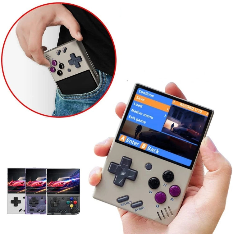 Miyoo Mini Plus 3.5 Inch IPS Screen Retro Handheld Game Console 128GB 28K Games(Transparent Purple) - Pocket Console by buy2fix | Online Shopping UK | buy2fix