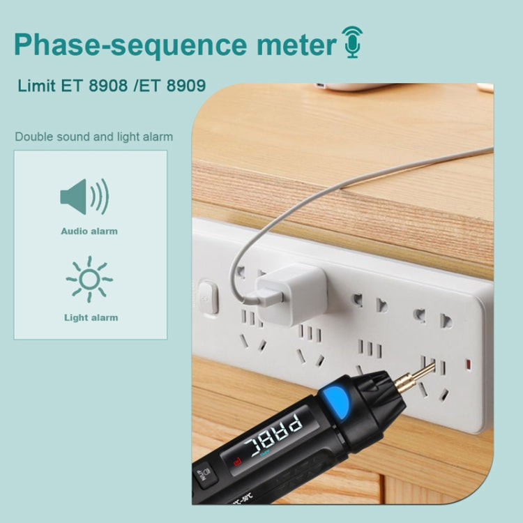 WinAPEX  ET8906  Digital Multimeter Voltage Test Pen Capacitance Meter Diode NVC Tester - Digital Multimeter by WinAPEX | Online Shopping UK | buy2fix