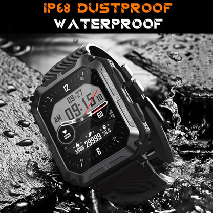 1.83 Inch IP68 Waterproof Bluetooth Call Sports Smart Watch Outdoor Three-Proof Multifunctional Watch(Orange) - Smart Watches by buy2fix | Online Shopping UK | buy2fix