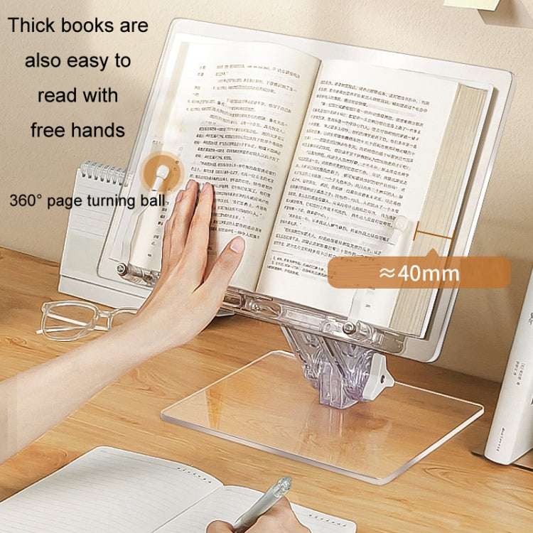 Student Desktop Reading Rack Transparent Acrylic Tablet Stand, Style: B Model - Desktop Holder by buy2fix | Online Shopping UK | buy2fix