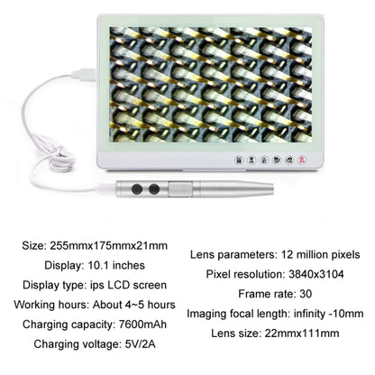5 Million Digital Electron Microscope Magnifying Dermatoscope, Specification: B008+Z008 High Low Lifting Racks+10 inch Screen - Digital Microscope by buy2fix | Online Shopping UK | buy2fix