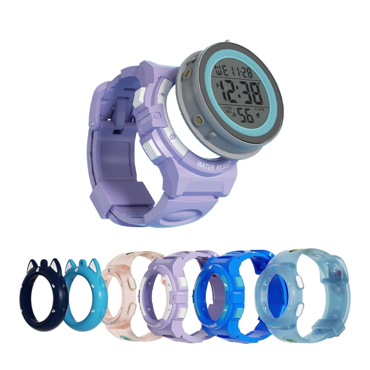 Changing Case Electronic Watch Mini Cartoon Alarm Clock Waterproof Watch(Boy) - Cartoon Watches by buy2fix | Online Shopping UK | buy2fix