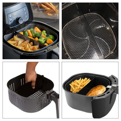 23cm Air Fryer Basket Divider Separator for Cooking BBQ Steak - Kitchen Machine Accessories by buy2fix | Online Shopping UK | buy2fix