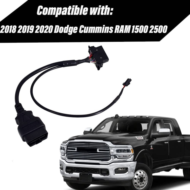 Safety Gate Bypass OBD2 Cable for Dodge Cummins RAM 1500 2500 2018-2020 - Cables & Connectors by buy2fix | Online Shopping UK | buy2fix