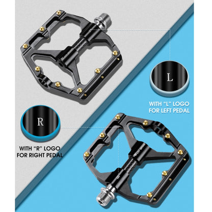 WEST BIKING 3 Bearings Ultralight Carbon Fiber Bushing Mountain Bike Pedal(Titanium) - Pedals by WEST BIKING | Online Shopping UK | buy2fix