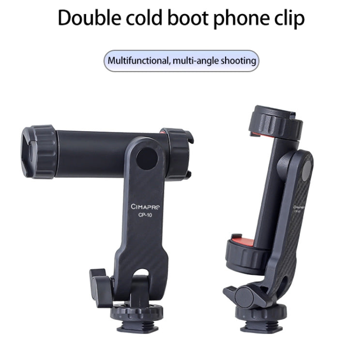 Cimapro Swivel Cold Boot Camera Phone Mount Bracket External Tripod(White) - Other Accessories by Cimapro | Online Shopping UK | buy2fix