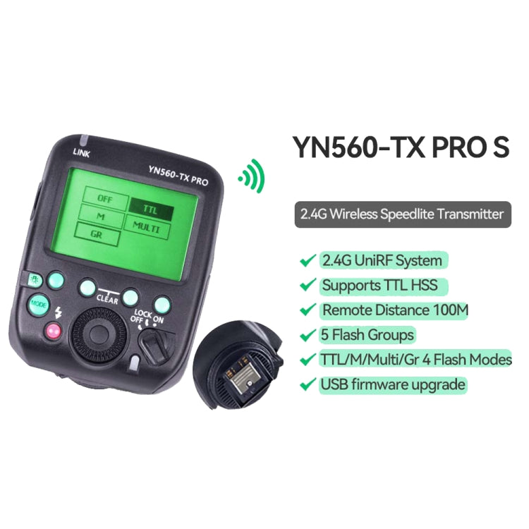 For Nikon YONGNUO YN560-TX Pro High-speed Synchronous TTL Trigger Wireless Flash Trigger - Wireless Flash Trigger by YONGNUO | Online Shopping UK | buy2fix