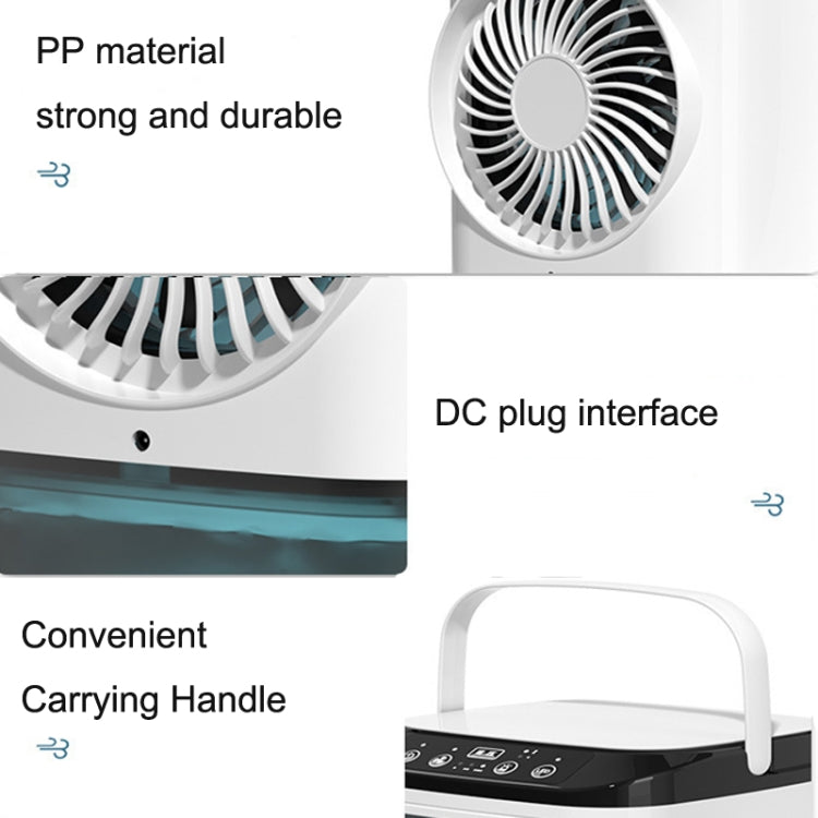 Desktop Mini Cold Air Fan Home Humidifier Dual Spray Air Conditioning Fan Without Plug - Electric Fans by buy2fix | Online Shopping UK | buy2fix