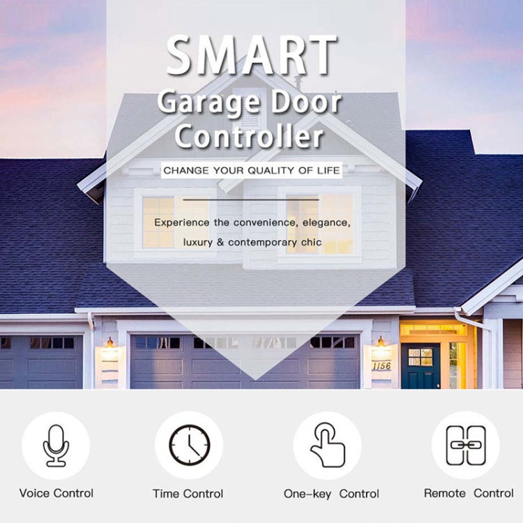 Tuya APP Remote Control WIFI Smart Garage Door Controller, Specification: US Plug - Smart Switch by Tuya | Online Shopping UK | buy2fix