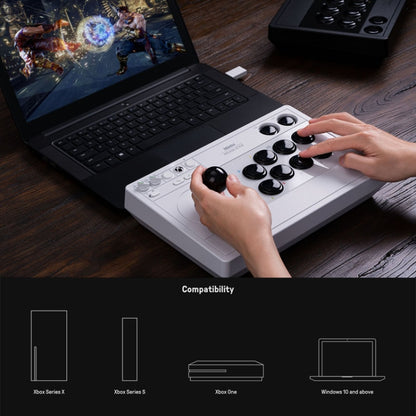 8Bitdo Wireless 2.4G Arcade Stick For Xbox Series X / S / Xbox One / Windows 10(White) - Gamepad by 8BitDo | Online Shopping UK | buy2fix