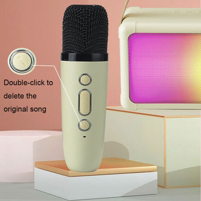 Portable RGB Lighting Effect Bluetooth Speaker Home Mini Karaoke Audio, Style: Dual Microphone+Speaker(Pink) - Microphone by buy2fix | Online Shopping UK | buy2fix