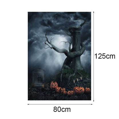 1.25x0.8m Holiday Party Photography Background Halloween Decoration Hanging Cloth, Style: WS-154 - Cartoon by buy2fix | Online Shopping UK | buy2fix