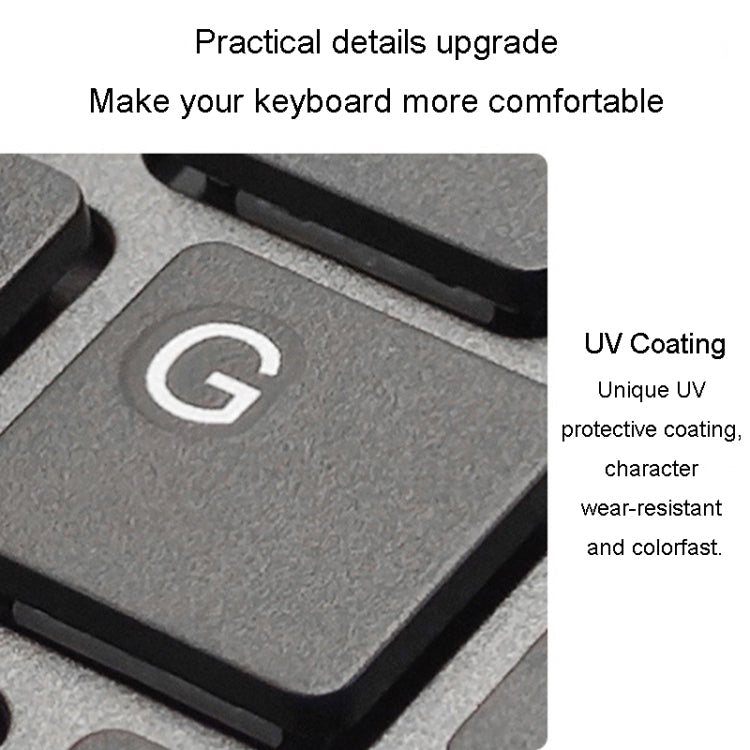 B035 104 Keys Wired Computer Keyboard Lightweight Universal Keypad(Grey) - Wired Keyboard by buy2fix | Online Shopping UK | buy2fix