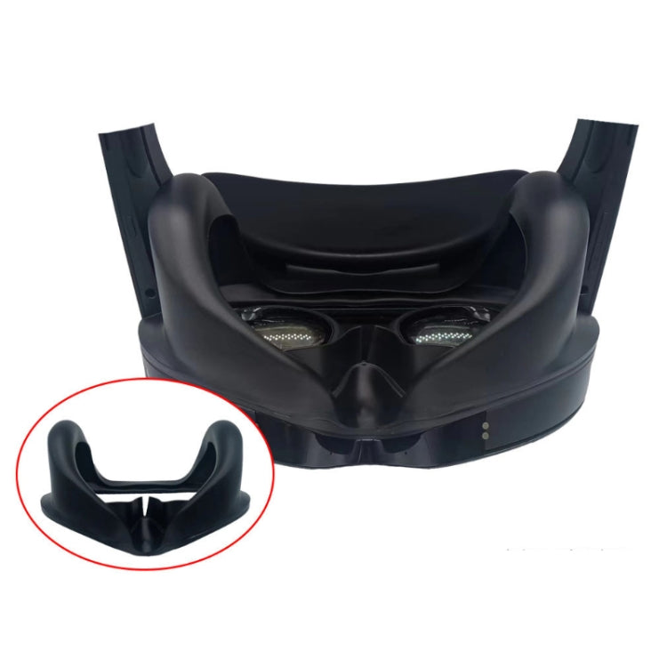 For Mate Quest Pro Eye Mask Light-blocking Magnetic Replacement Silicone Eye Cover VR Accessories(Black) - VR Accessories by buy2fix | Online Shopping UK | buy2fix