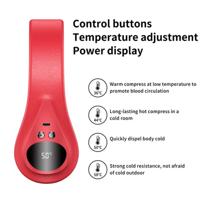 Portable Neck Warmer with Heat Therapy Adjustable Temperature(Black) - Electric Heaters by buy2fix | Online Shopping UK | buy2fix