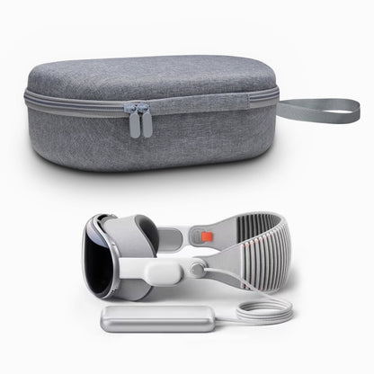 JYS-APP001 For Apple Vision Pro Headset Storage Bag VR Glasses Anti-Scrape Portable Bag, Color: Gray Linen - VR Accessories by JYS | Online Shopping UK | buy2fix