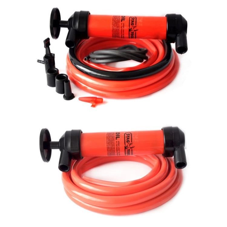 Manual Oil Pumping Pipe for Car Oil Transfering Oiling pumping Liquid Water Chemical Transfer Inflatable Pump(Red) - In Car by buy2fix | Online Shopping UK | buy2fix