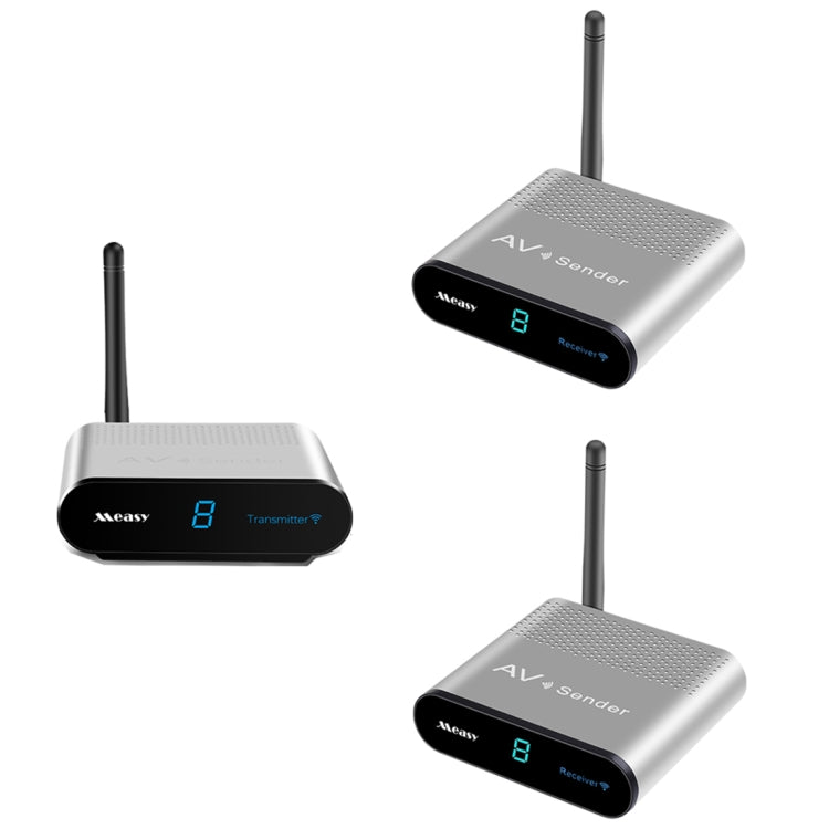 Measy AV220-2 2.4GHz Wireless Audio / Video Transmitter + 2 Receiver, Transmission Distance: 200m - Set Top Box & Accessories by Measy | Online Shopping UK | buy2fix