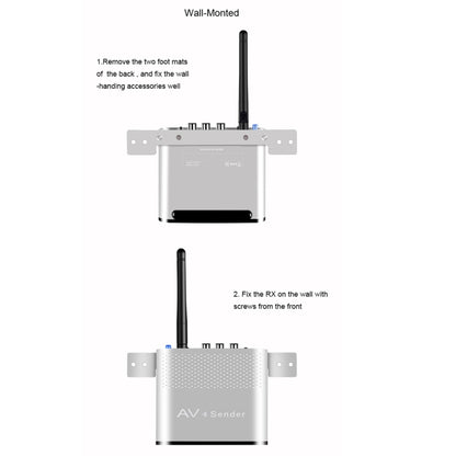 Measy AV220-2 2.4GHz Wireless Audio / Video Transmitter + 2 Receiver, Transmission Distance: 200m - Set Top Box & Accessories by Measy | Online Shopping UK | buy2fix