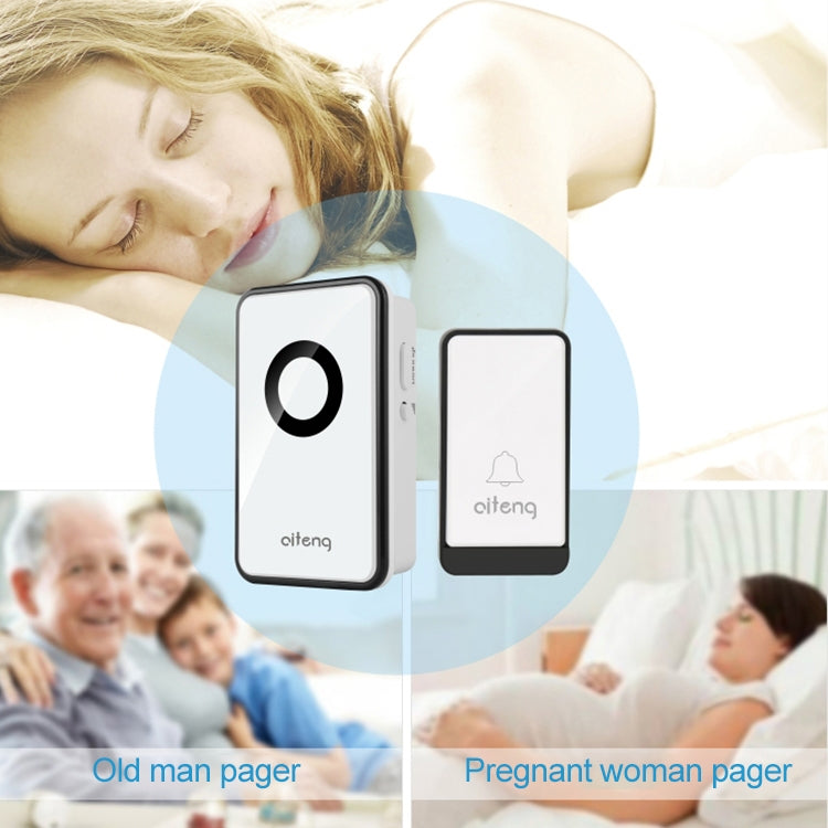 AITENG V018J Wireless Batteryless WIFI Doorbell, US Plug - Wireless Doorbell by AITENG | Online Shopping UK | buy2fix