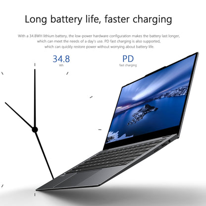 CHUWI LarkBook Laptop, 13.3 inch, 8GB+256GB, Windows 10, Intel Celeron N4120 64-bit Quad Core 1.1GHz-2.6GHz, Support Dual Band WiFi / Bluetooth / TF Card Extension / Mini HDMI (Dark Gray) - CHUWI by CHUWI | Online Shopping UK | buy2fix