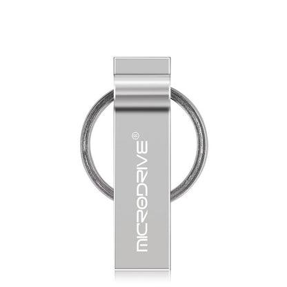 MicroDrive 16GB USB 2.0 Metal Keychain U Disk (Grey) - USB Flash Drives by MicroDrive | Online Shopping UK | buy2fix