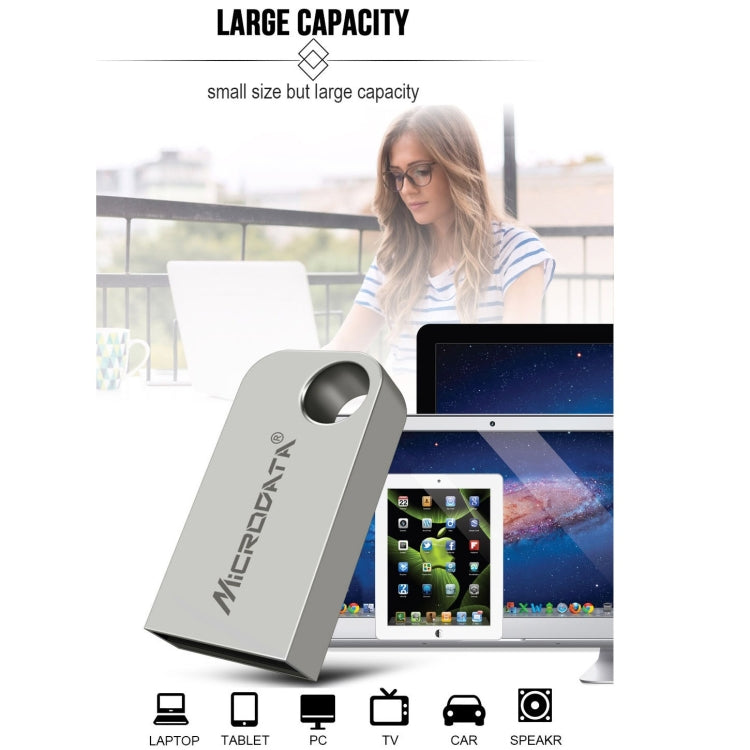 Microdata 8GB USB 2.0 Mini Metal U Disk - USB Flash Drives by Microdata | Online Shopping UK | buy2fix