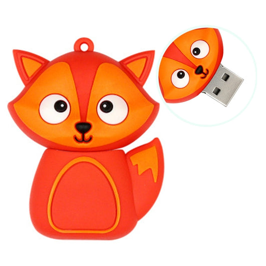 MicroDrive 8GB USB 2.0 Creative Cute Fox U Disk - USB Flash Drives by MicroDrive | Online Shopping UK | buy2fix