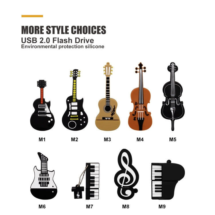 MicroDrive 64GB USB 2.0 Triangle Guitar U Disk - Computer & Networking by MicroDrive | Online Shopping UK | buy2fix